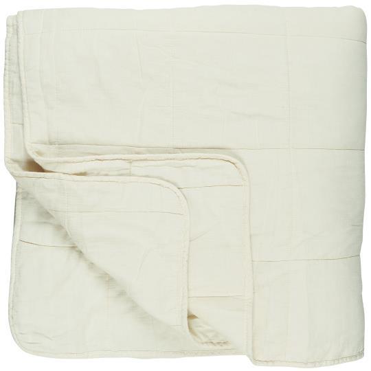Ib Laursen Vintage quilt bedspread double. butter cream 240x240cm