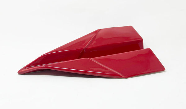 Ceramiche Crescentini Aeroplanino Origami Rosso Art. 2526