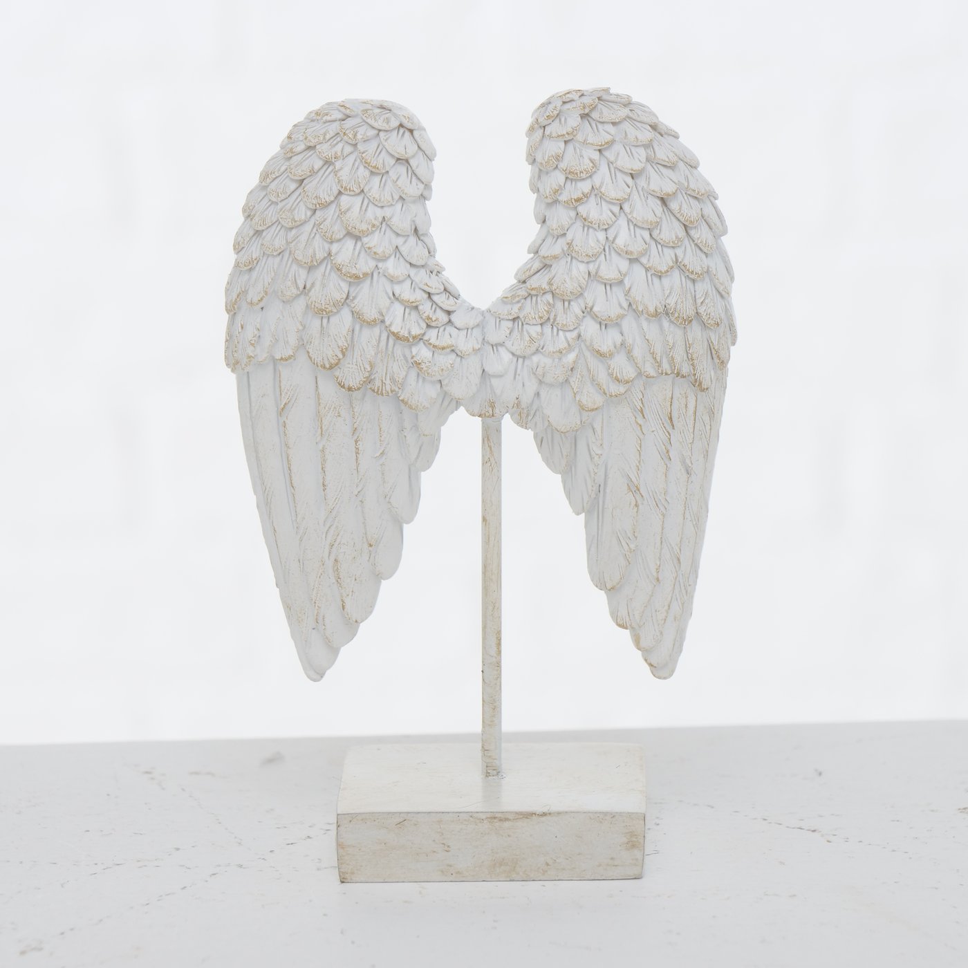 &Quirky Rustic White Angel Wings : U Wing