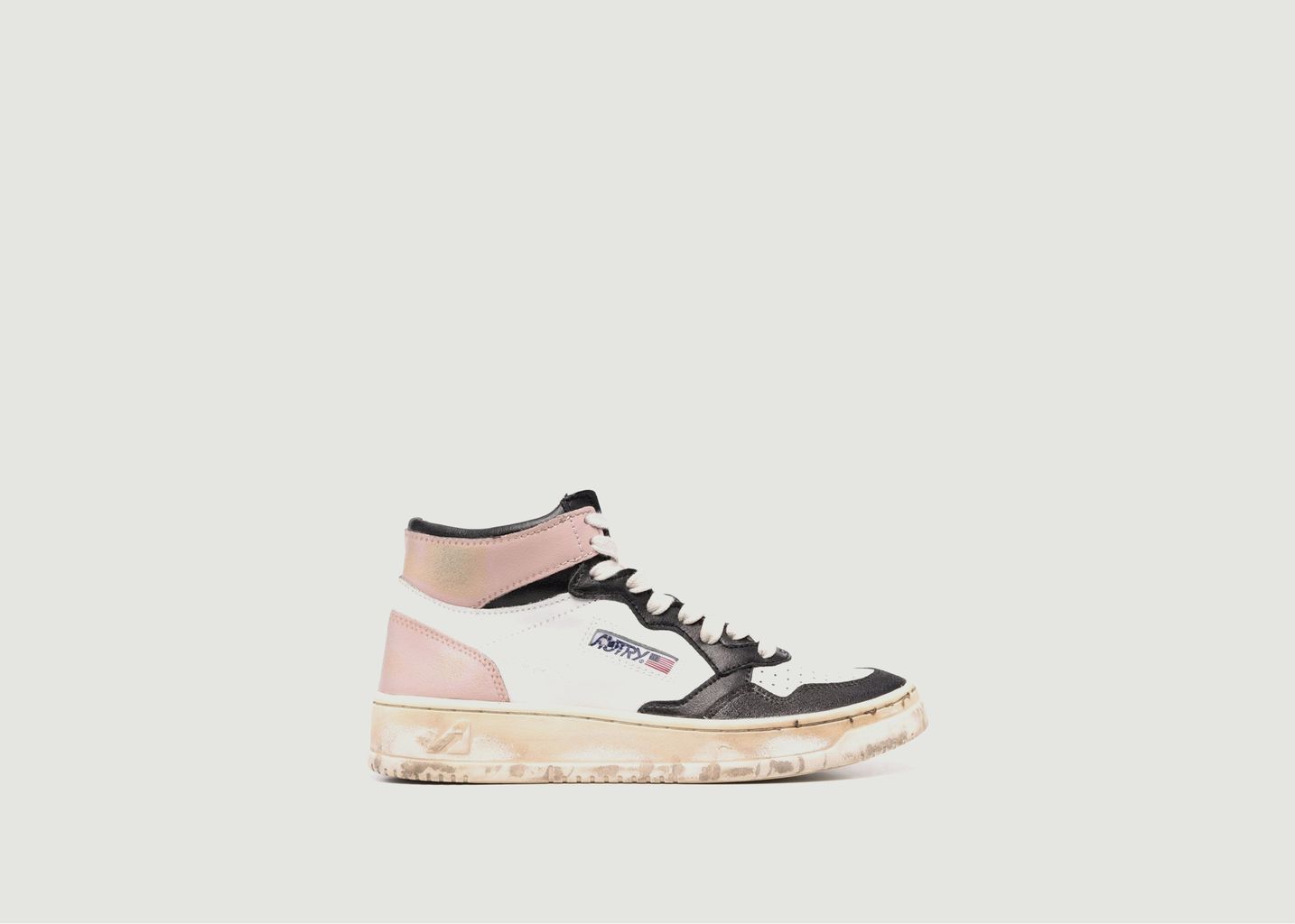 Autry Super Vintage Mid Sneakers In Leather