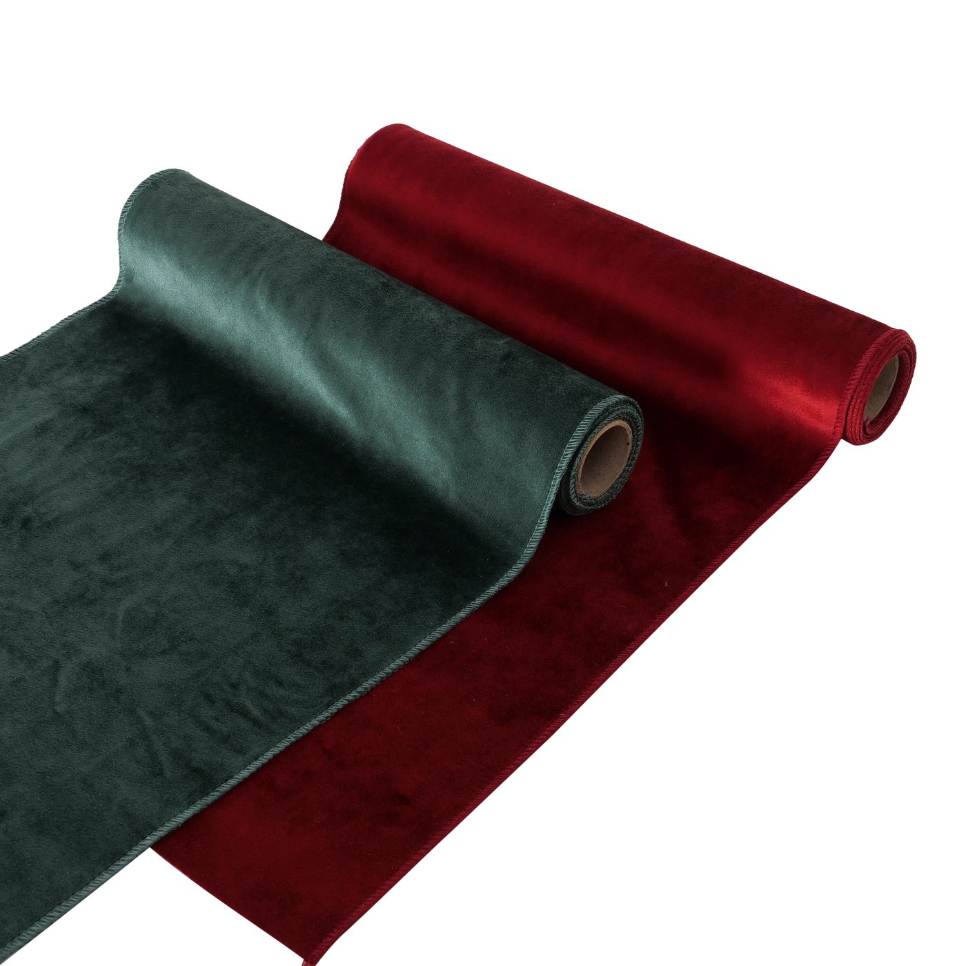 &Quirky Luxe Velvet Fabric Table Runner : Red or Green