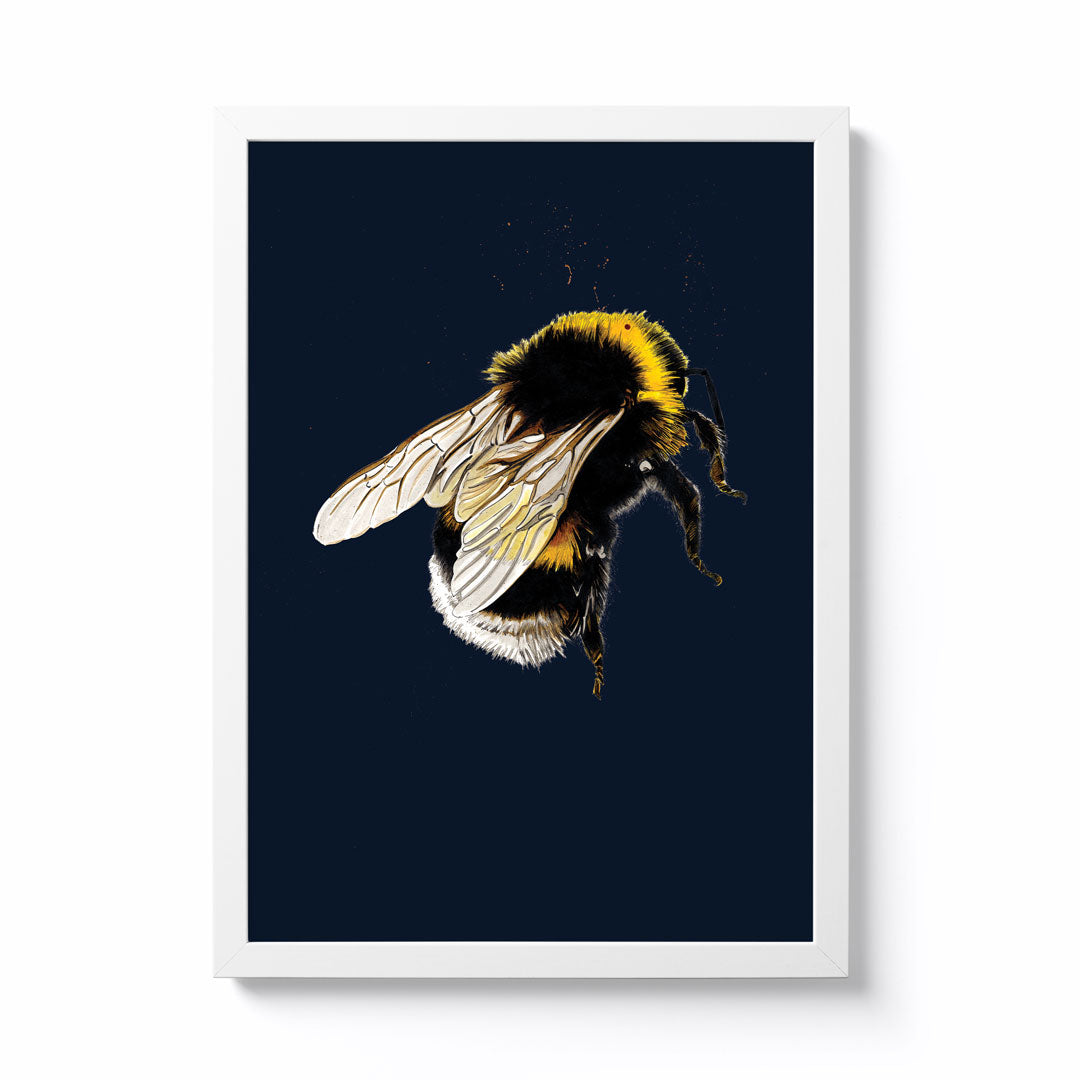 Some ink Nice A3 Bee Framed Print