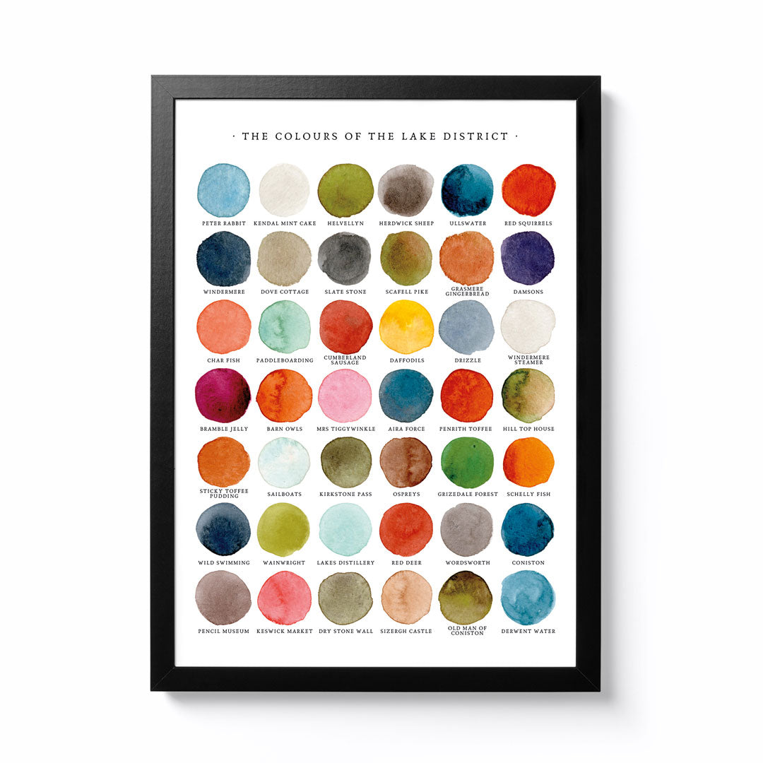 Tilly A4 The Colours of The Lake District Framed Print