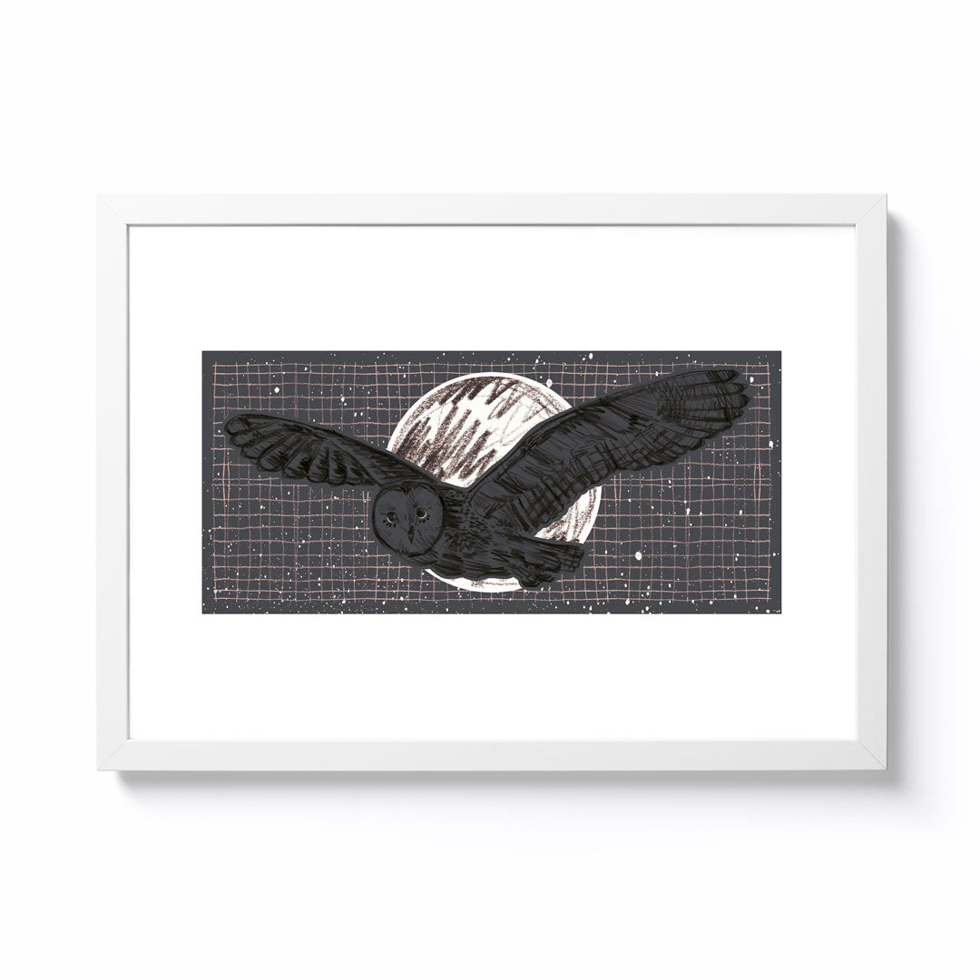 Aimee Mac A4 Night Owl Framed Print