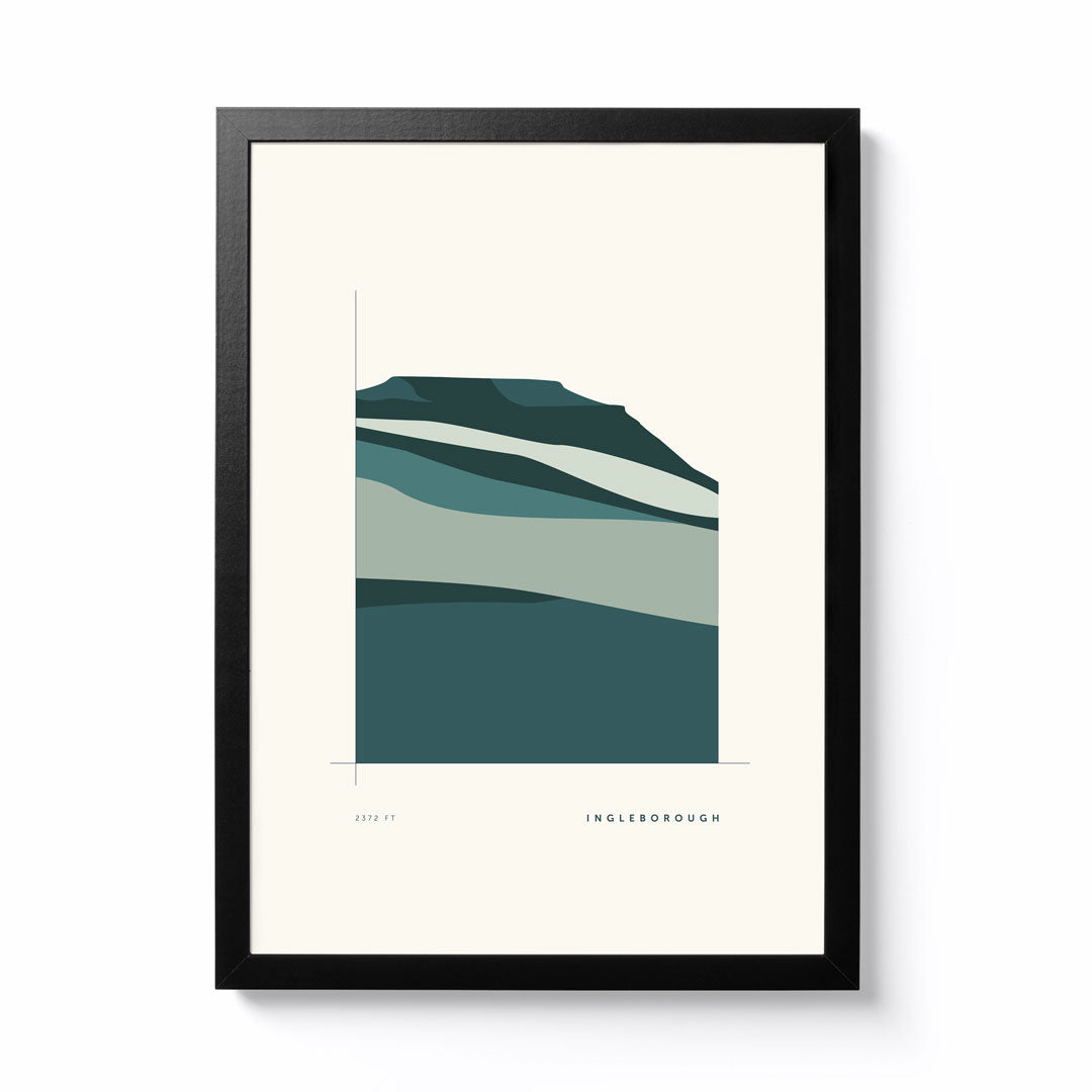 The Wild Kind A3 Yorkshire Three Peaks Ingleborough Framed Print