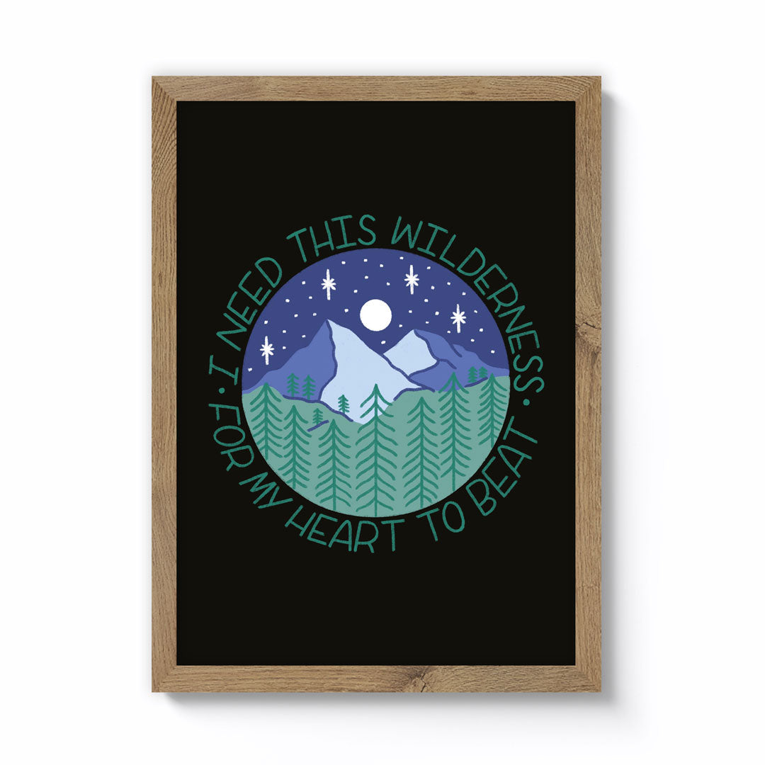 Rachel Hall A3 I Need This Wilderness Framed Print