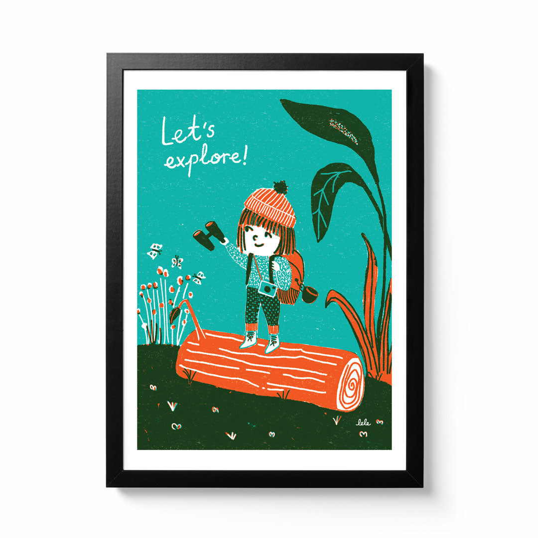 Lele Saa Little Explorer A3 Framed Print