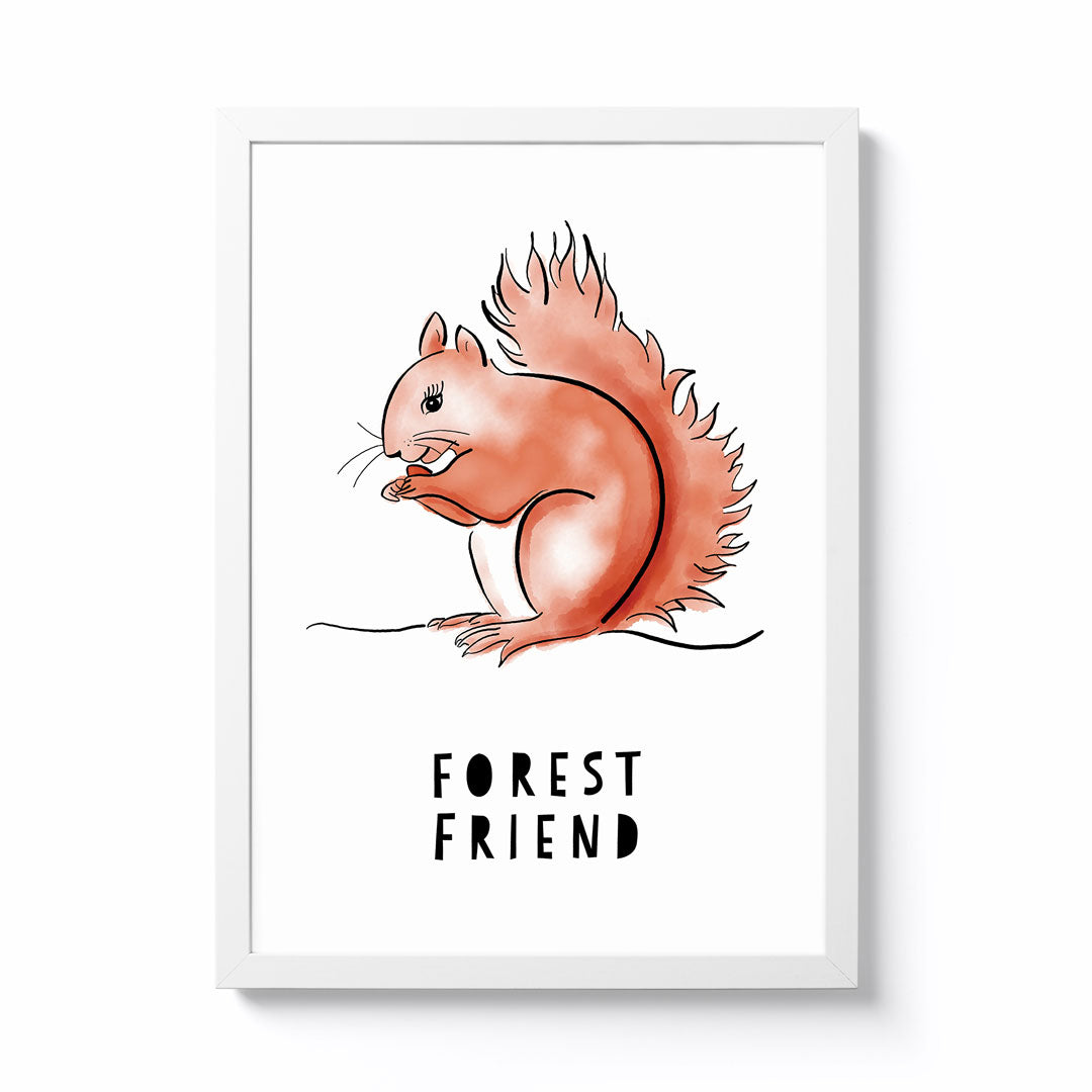 Wild Cherry Design A3 Forest Friend Framed Print
