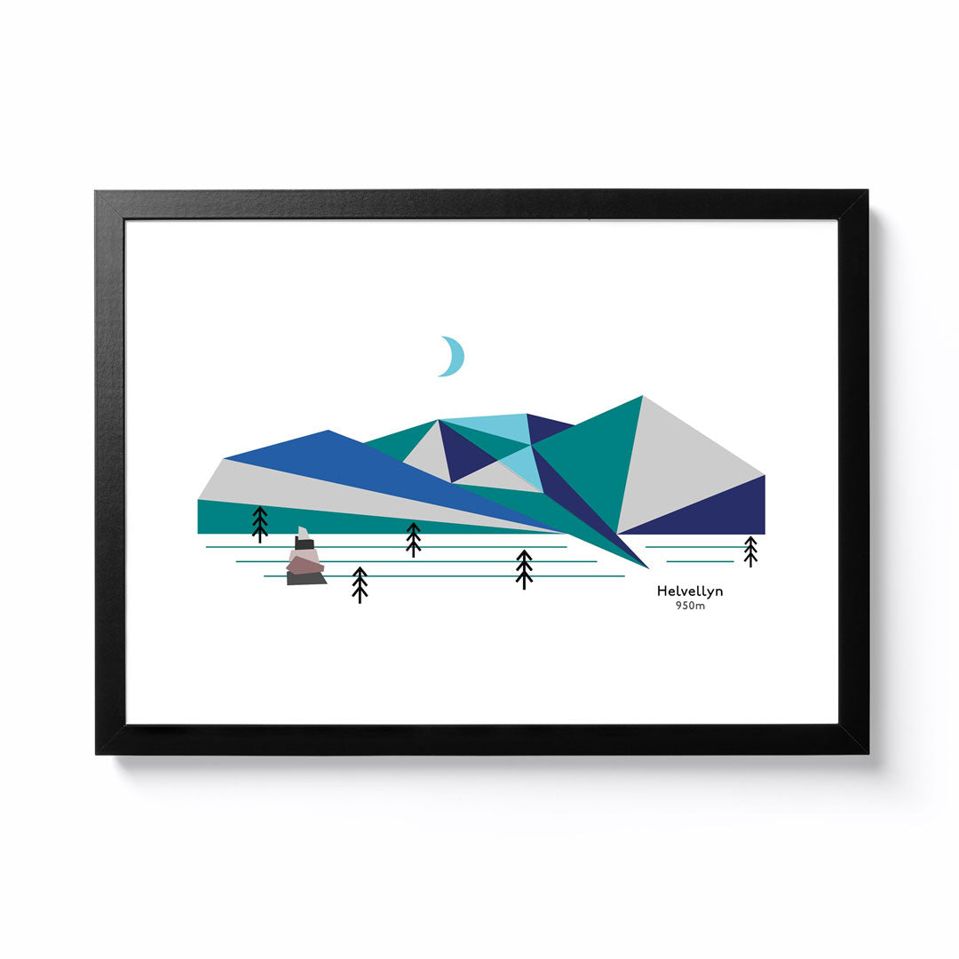 Rory and the Mountains A3 Helvellyn 950 Framed Print