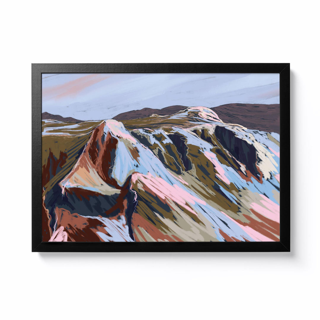 Mandy Maria A3 The Langdale Pikes Framed Print