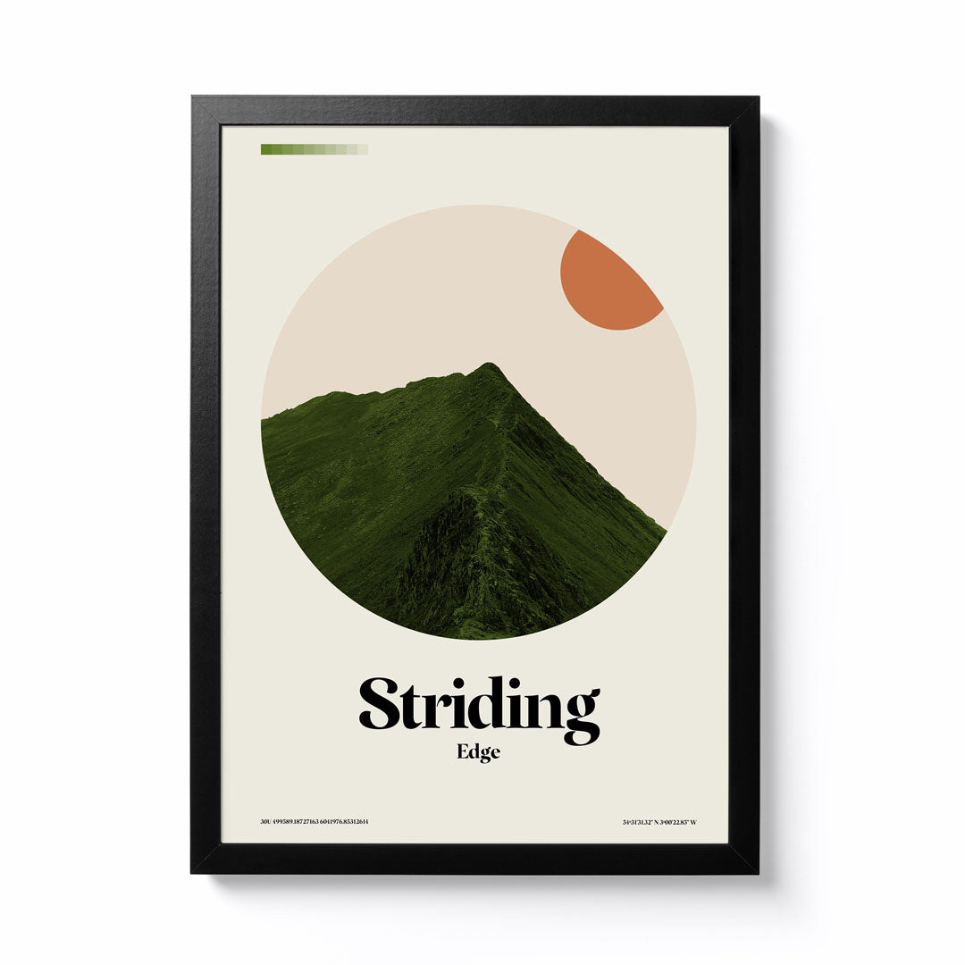 Lee Bromfield A3 Striding Edge Framed Print