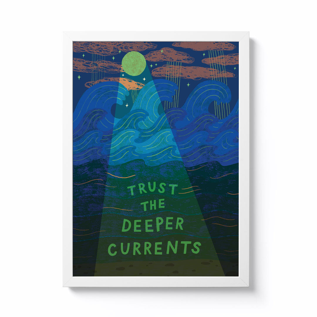 Lucy Scott Trust The Deeper Currents A3 Framed Print