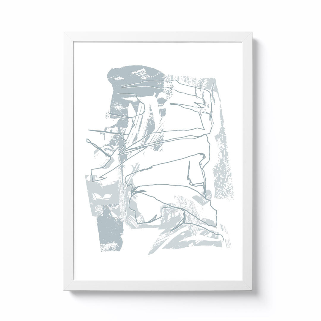 Lauren Riley Stanage Edge · Cloud A4 Framed Print