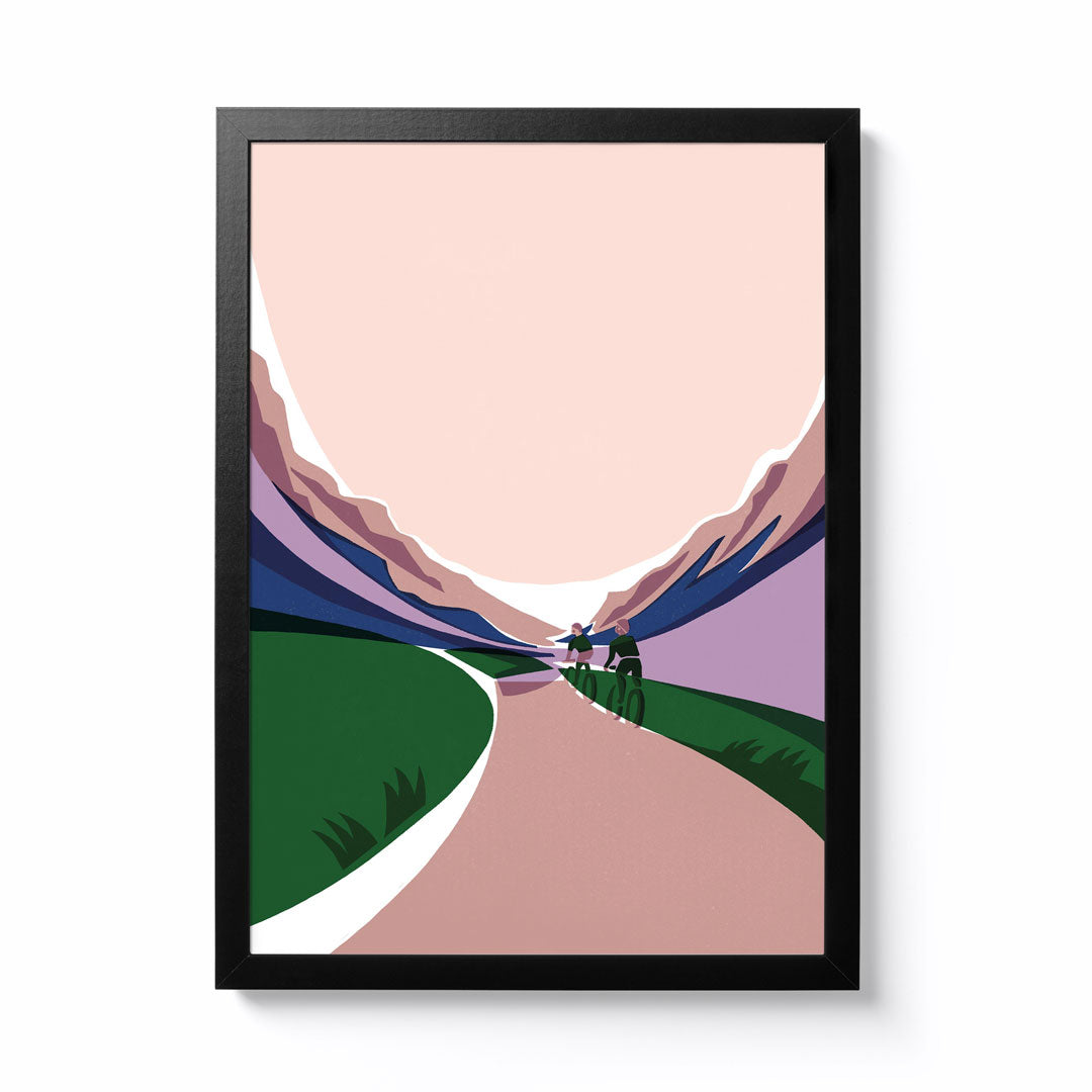Ginette Guiver A4 Glen Ride Framed Print
