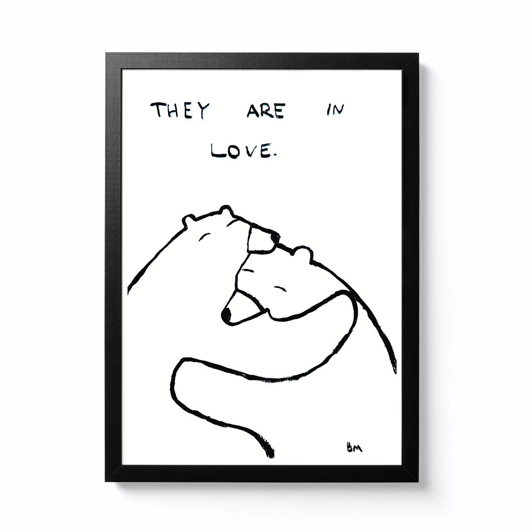 Billy Murphy A4 They Are In Love Framed Print