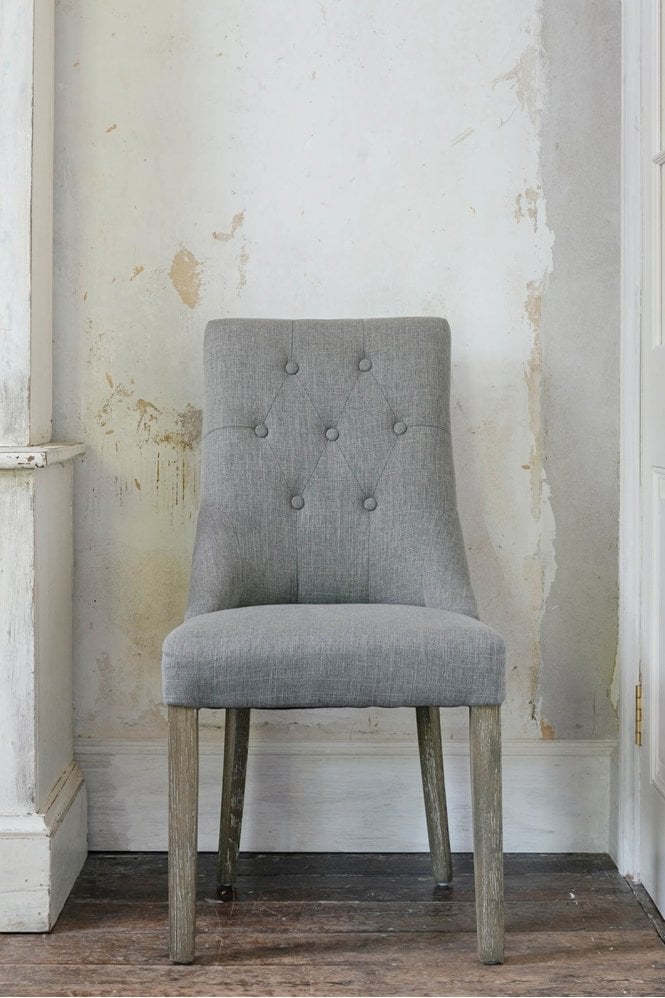 The Home Collection St James Grey Padded Dining Chair