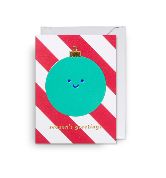 Cozy Happy Little Bauble Christmas Mini Card