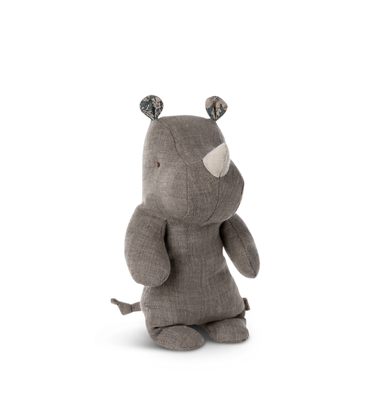Maileg Small Rhino Soft Toy, Grey