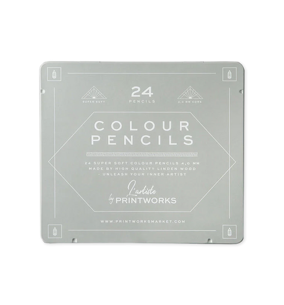 PrintWorks Classic Colouring Pencils, Set of 24