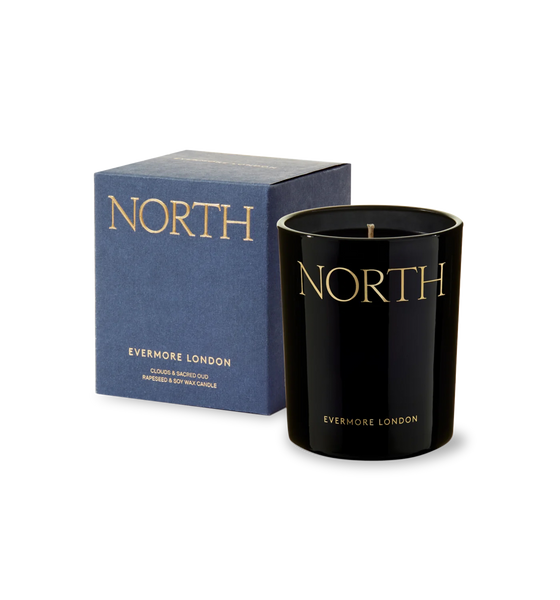 Evermore London North Scented Candle, Clouds & Sacred Oud