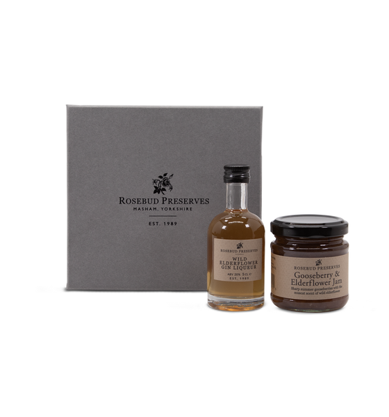 Rosebud Preserves Elderflower Jam & Gin Gift Set