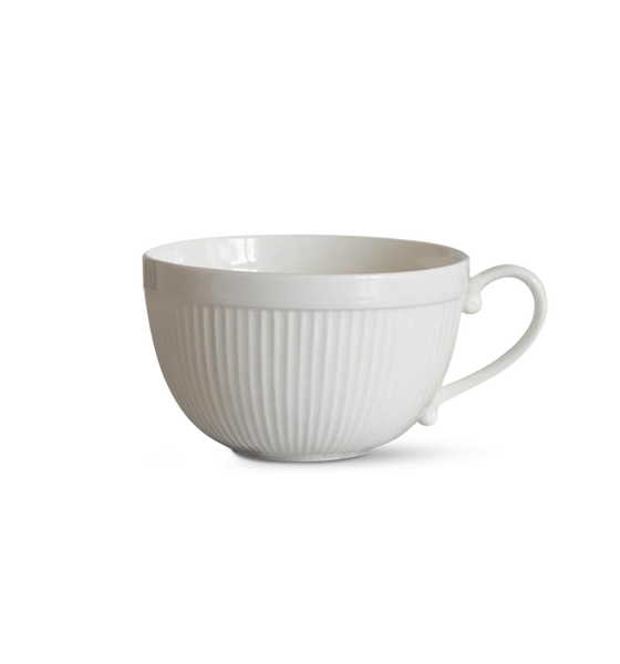 Freight HHG Bone China Ribbed Breakfast Cup