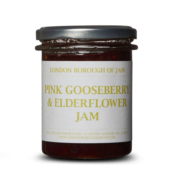 The London Borough of Jam Pink Gooseberry & Elderflower Jam