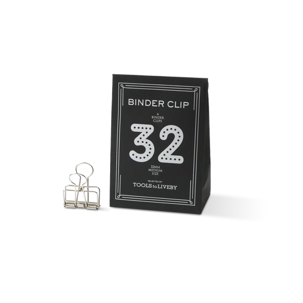 Tools To Liveby No. 32 Medium Silver Binder Clips