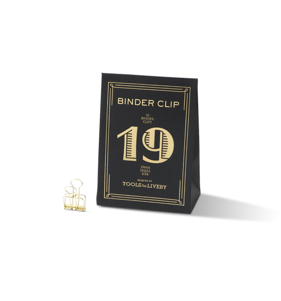 Tools To Liveby No. 19 Small Gold Binder Clips