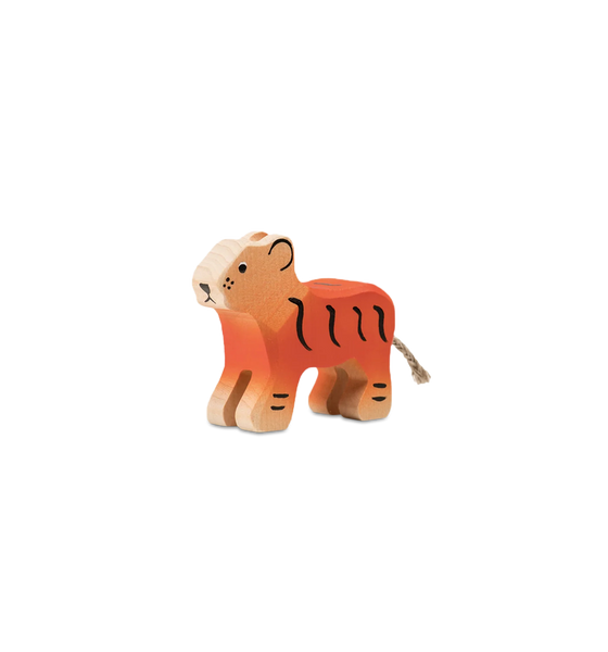 Trauffer Small Tiger Cub Wooden Toy