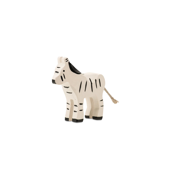 Trauffer Small Zebra Foal Wooden Toy