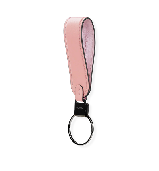 Orbitkey Leather Loop Keychain, Cotton Candy
