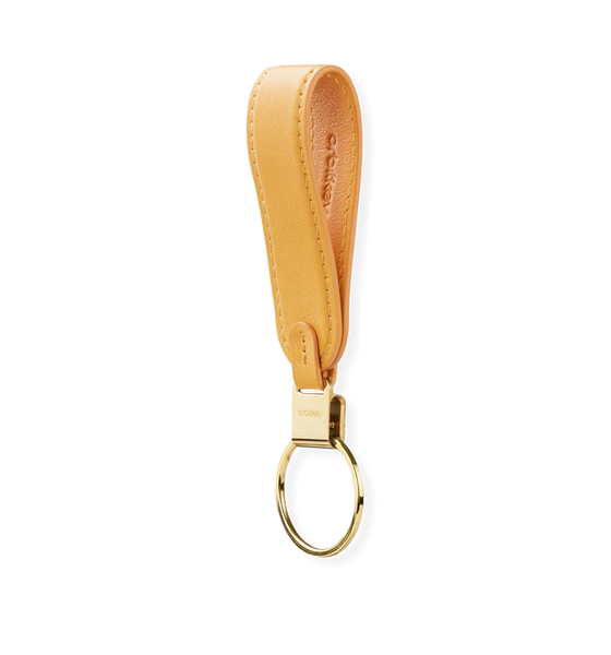 Orbitkey Leather Loop Keychain, Orange