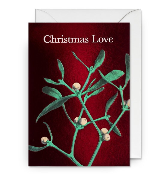 Kew Gardens Christmas Love Mistletoe Greeting Card
