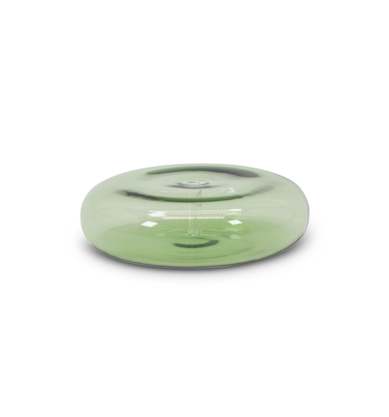 Maegen Dimple Glass Incense Holder, Green
