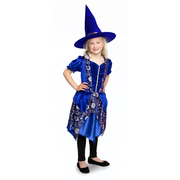 Folat Witch Dress With Hat Dark Moon - Children’s Size M