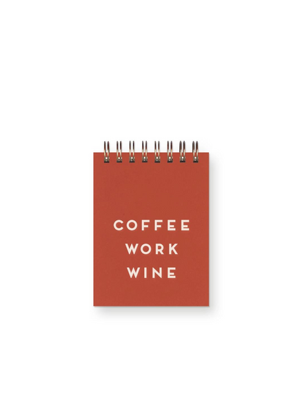 Ruff House Coffee Work Wine Mini Jotter Notebook From Print Shop