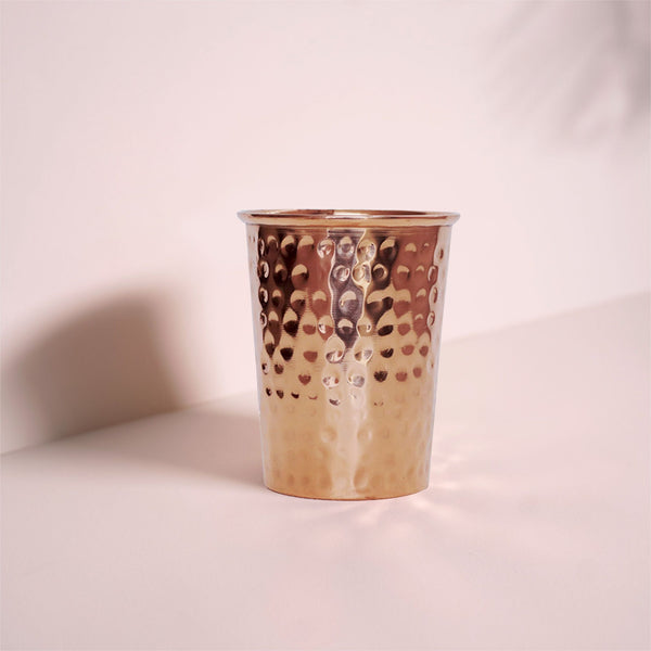 Forrest & Love Hammered Copper Water Glass