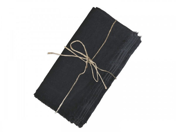 Chic Antique Black Cloth Napkin 