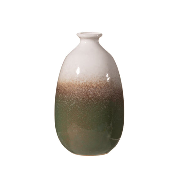 Sass & Belle  Green Dip Glazed Ombre Vase