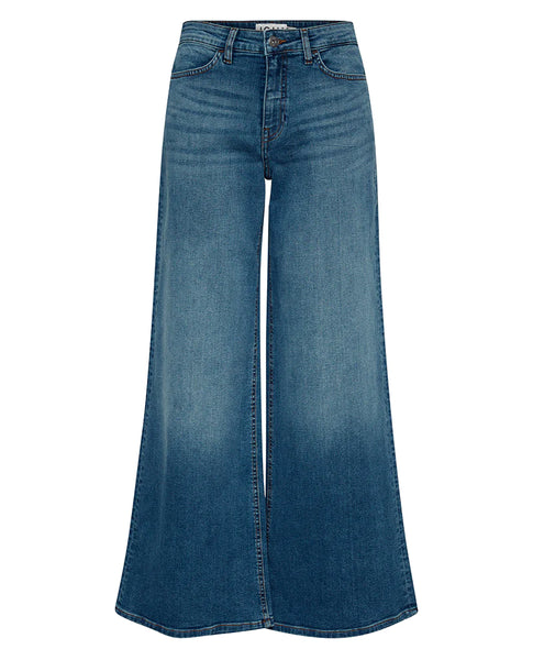 ICHI Twiggy Wide Denim Blue Jeans