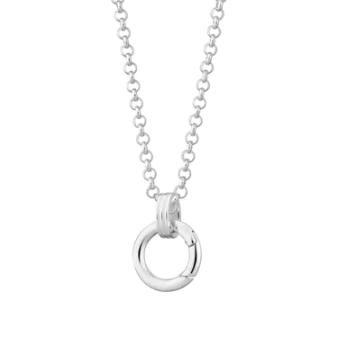 Scream Pretty  Sterling Silver Eternity Charm Collector Necklace 