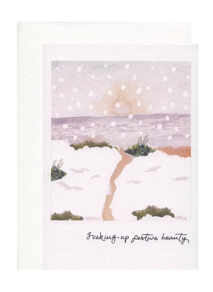 The Hidden Pearl Studio 'festive Beauty' Polaroid Style Christmas Card