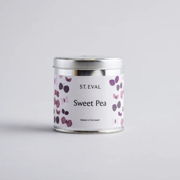 St Eval Candle Company Sweet Pea Scented Nature's Garden Tin Candle