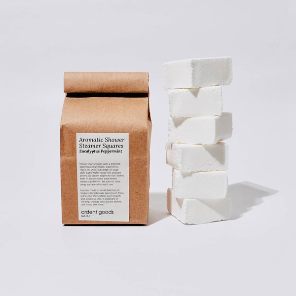 ardent goods Shower Steamer Set Aromatherapy All Natural: Eucalyptus + Mint