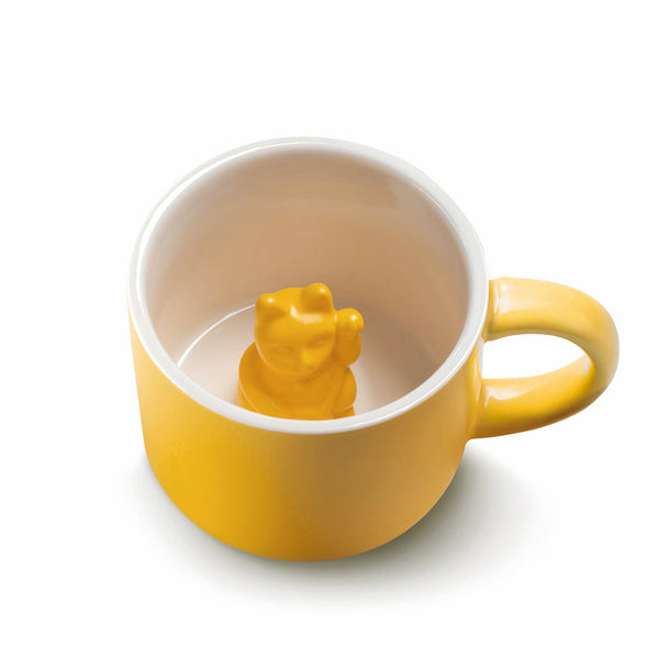 Donkey Products Maneki Neko Yellow Animal Mug