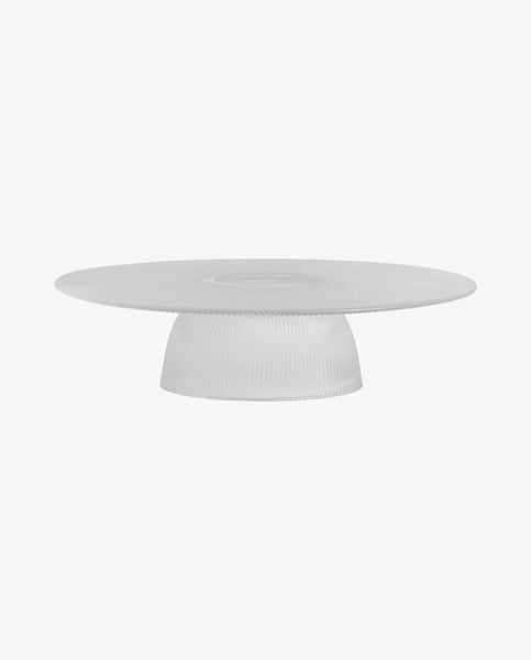 Nordal Fig Clear Glass Cake Stand