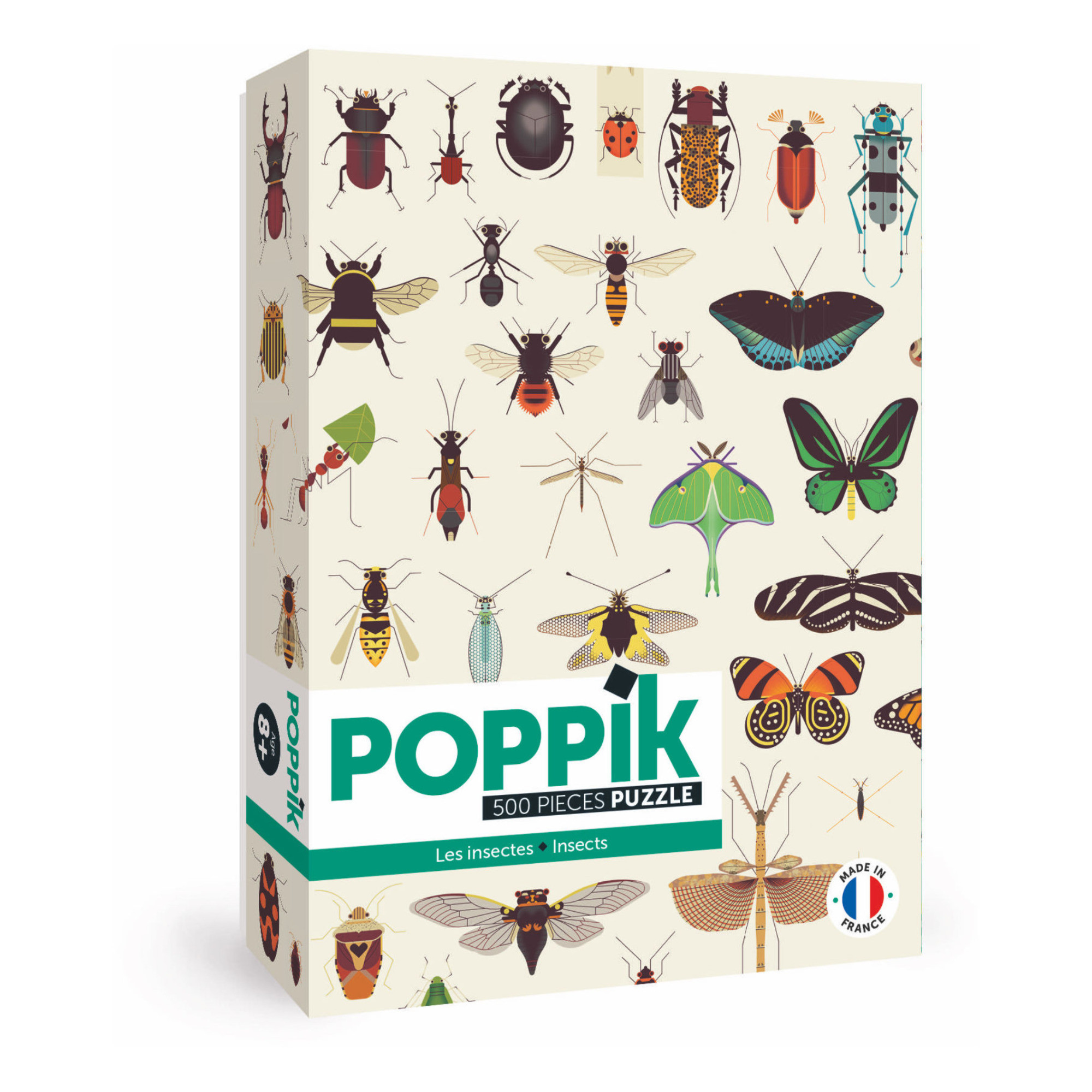 Poppik Puzzle Educativo 500 Pz - Insects - Poppik