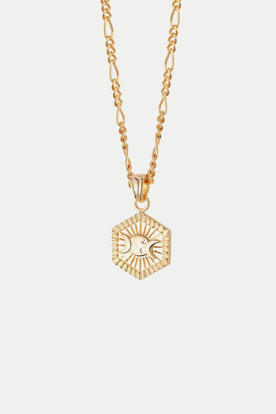 Daisy London Gold Estee Lalonde Goddess Hexagonal Necklace