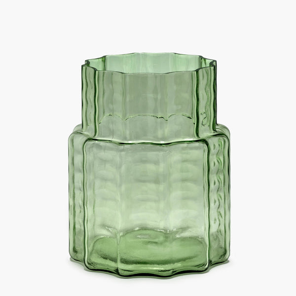 Serax Vase 04- Green Transparent Waves
